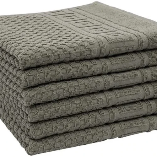 P-87213230819420-20260405181649.webp Unyqoos® Set van 6 Luxe Handdoeken in Wafelpatroon, Ultra Absorberend, 100% Katoen, 50x70 cm