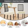 P-87213230853152-20260405182543.webp Unyqoos® Set van 4 elastische stoelhoezen in beige voor eetkamer en evenementen