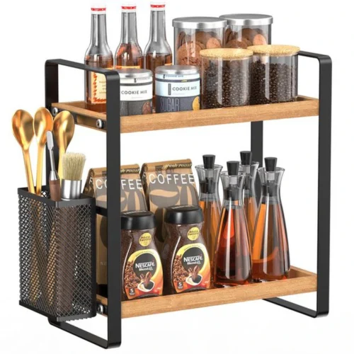 P-87213230871350-20260406095501.webp Unyqoos® Veelzijdige keuken- en koffieaccessoire organizer met uniek tweelaags ontwerp