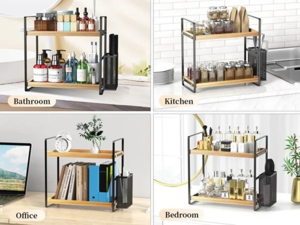 P-87213230871353-20260406095514.webp Unyqoos® Veelzijdige keuken- en koffieaccessoire organizer met uniek tweelaags ontwerp