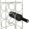 P-87213230893200-20260406105811.webp Unyqoos® Stijlvol wit metalen wijnrek voor 6 flessen met vintage uitstraling