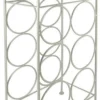 P-87213230893201-20260406105813.webp Unyqoos® Stijlvol wit metalen wijnrek voor 6 flessen met vintage uitstraling