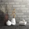 P-87213230898185-20260405113057.webp Unyqoos® Wit 3D Steenlook Behang met Baksteen Effect voor Diverse Kamers