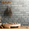 P-87213230898186-20260405113103.webp Unyqoos® Wit 3D Steenlook Behang met Baksteen Effect voor Diverse Kamers