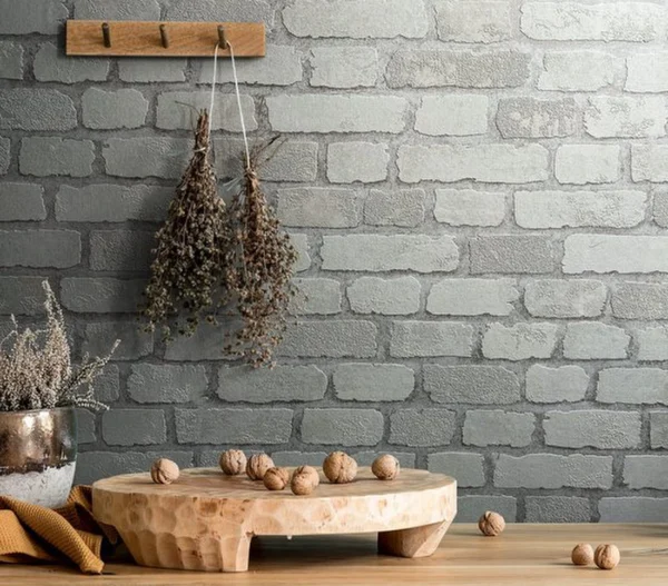 P-87213230898186-20260405113103.webp Unyqoos® Wit 3D Steenlook Behang met Baksteen Effect voor Diverse Kamers
