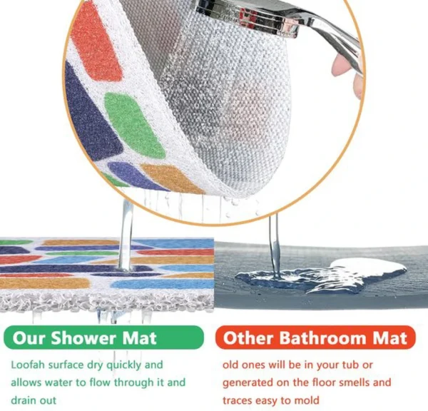 Unyqoos® Antislip Douchemat voor Veiligheid en Comfort in Badkamer en Natte Ruimtes