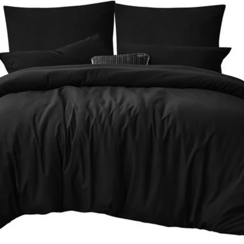 P-87213230918590-20260405104118.webp Unyqoos® Stijlvol zwart 3-delig beddengoed voor een moderne slaapkamer inrichting