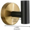 P-87213230927022-20260405180958.webp Unyqoos® Set van twee stijlvolle wandhaken in zwart-goud voor badkamer en keuken