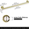 P-87213230927951-20260405182934.webp Unyqoos® Stijlvolle gouden handdoekstang van roestvrij staal voor badkamerwand