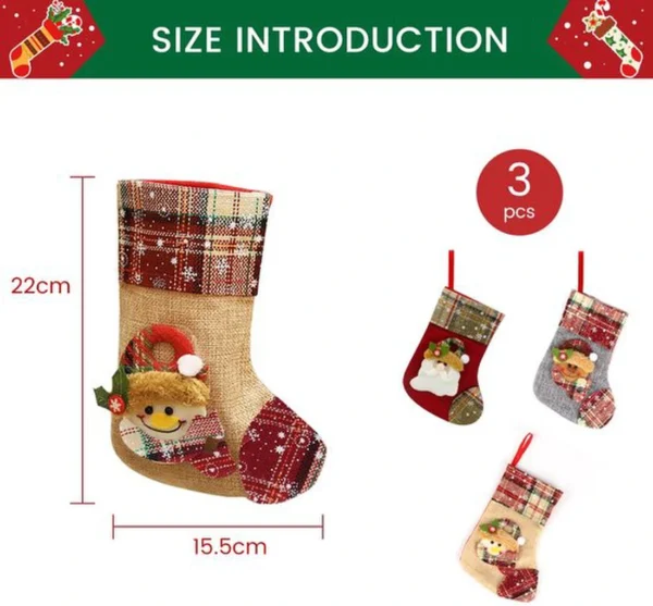 P-87213230933101-20260406091606.webp Unyqoos® Set van 3 decoratieve kerstsokken voor sfeervolle kerstversiering