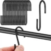 Unyqoos® Set van 22 zwarte S-vormige haken voor veelzijdig gebruik in huis en tuin