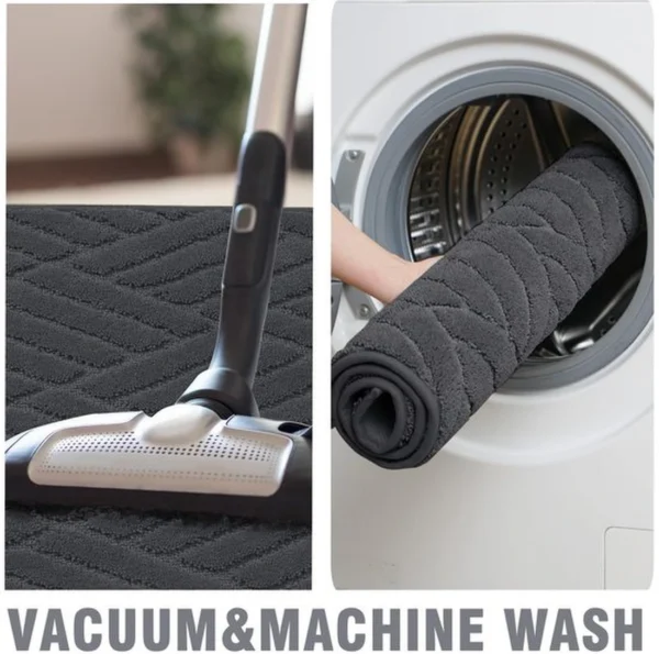 Unyqoos® Grijze deurmat voor binnen met antislip en absorberende eigenschappen, grijs, 60*90 cm