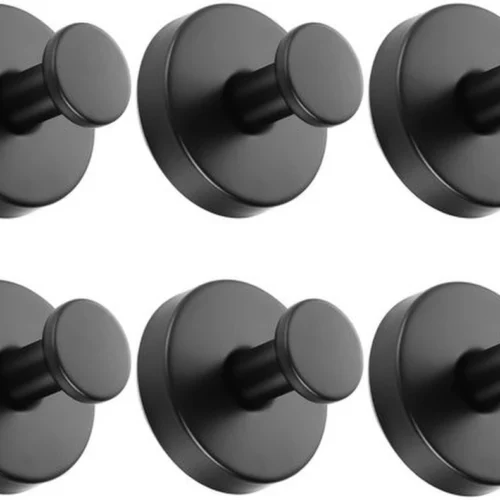 P-87213230957270-20260406114715.webp Unyqoos® Set van 6 herbruikbare zwarte zuignaphaken voor badkamer en keuken