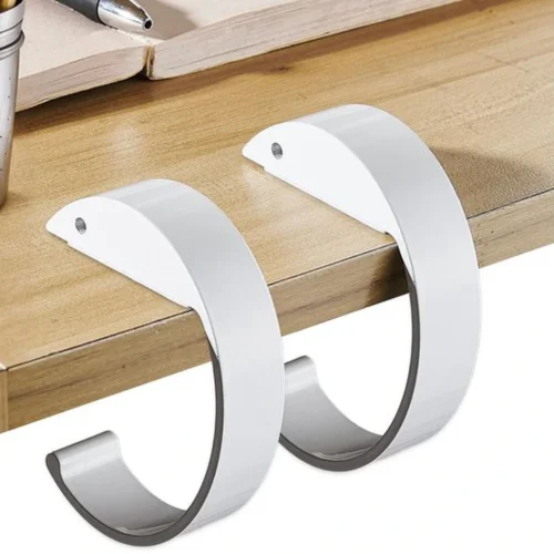 Unyqoos® Draagbare en stevige C-vormige tafelhaken voor het ophangen van tassen en accessoires