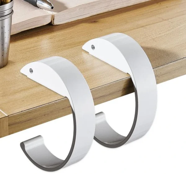 Unyqoos® Draagbare en stevige C-vormige tafelhaken voor het ophangen van tassen en accessoires