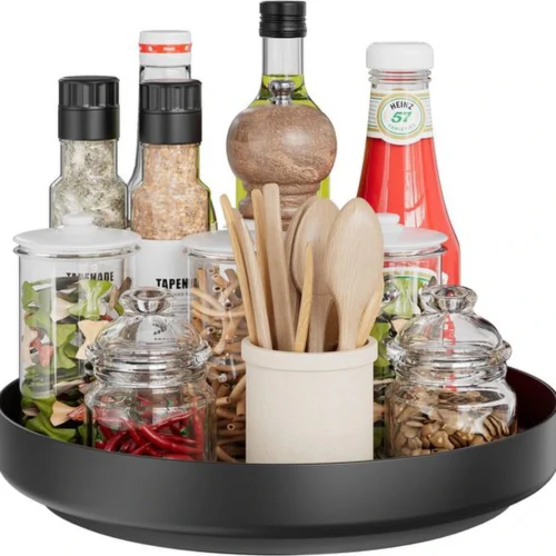 Unyqoos® 360 Graden Draaibaar Metalen Organizer voor Keuken en Badkamer met Veelzijdig Gebruik