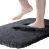 P-87213231023190-20260405135307.webp Unyqoos® Zwarte microvezel badmat met antislip en hoge absorptie, 60x90 cm