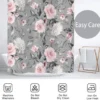 Unyqoos® Stijlvol en Waterdicht Douchegordijn met Bloemenprint voor de Badkamer