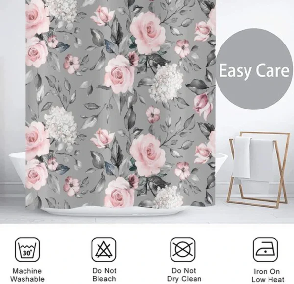 Unyqoos® Stijlvol en Waterdicht Douchegordijn met Bloemenprint voor de Badkamer