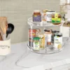 Unyqoos® Draaibare Organizer met Twee Lagen voor Keuken, Eetkamer en Koelkast, 360° Rotatie, 23 cm Diameter