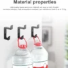 P-87213231058081-20260406114737.webp Unyqoos® Set van 4 zwarte wandhaken voor efficiënte opbergruimte in huis