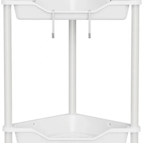 P-87213231083350-20260406082927.webp Unyqoos® Vierdelige roestbestendige hoekplank met haken voor diverse ruimtes