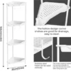 P-87213231083351-20260406082931.webp Unyqoos® Vierdelige roestbestendige hoekplank met haken voor diverse ruimtes