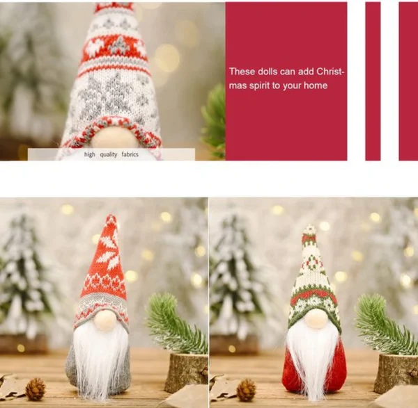 Unyqoos® Decoratieve Pluche Kerstgnomen voor Binnen en Buiten Gebruik