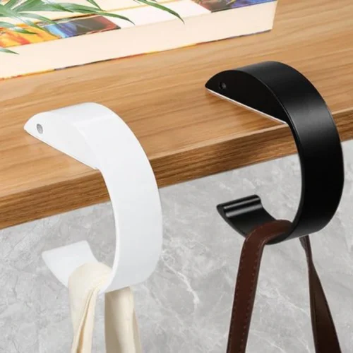 P-87213231111510-20260406114759.webp Unyqoos® Tafel Handtashouders Set van 2 - Antislip en Robuuste Zakhaken voor Bureau en Kantoor