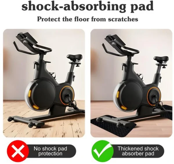 Unyqoos® Beschermende fitnessmat voor diverse toestellen en oppervlakken, 60x43 cm