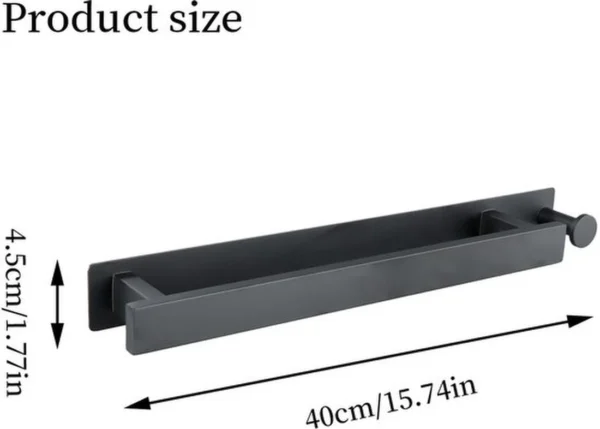 P-87213231162552-20260405182322.webp Unyqoos® Zelfklevende zwarte handdoekhouder van roestvrij staal voor badkamer