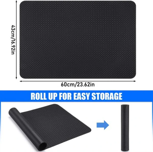 Unyqoos® Dubbelzijdige antislipmat voor elliptische trainers en pedaaltrainers