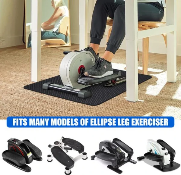 Unyqoos® Dubbelzijdige antislipmat voor elliptische trainers en pedaaltrainers