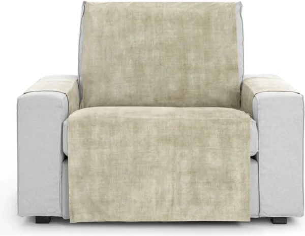 Unyqoos® Universele en veelzijdige hoes voor eenzitter sofa met eenvoudig aan te brengen ontwerp