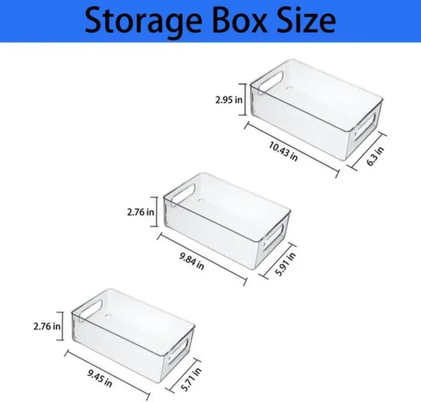 P-87213231220723-20260406094300.webp Unyqoos® Transparante set van 6 multifunctionele opbergdozen voor koelkast en keuken
