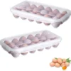 Unyqoos® Draagbare en stapelbare eieropbergdozen voor veilige voedselopslag