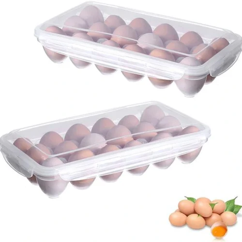 Unyqoos® Draagbare en stapelbare eieropbergdozen voor veilige voedselopslag