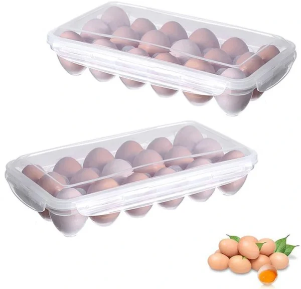 Unyqoos® Draagbare en stapelbare eieropbergdozen voor veilige voedselopslag