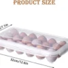 Unyqoos® Draagbare en stapelbare eieropbergdozen voor veilige voedselopslag