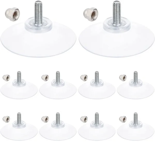 P-87213231239560-20260406115052.webp Unyqoos® Set van 12 veelzijdige zuignaphaken met sterke grip en M6-hoedmoer