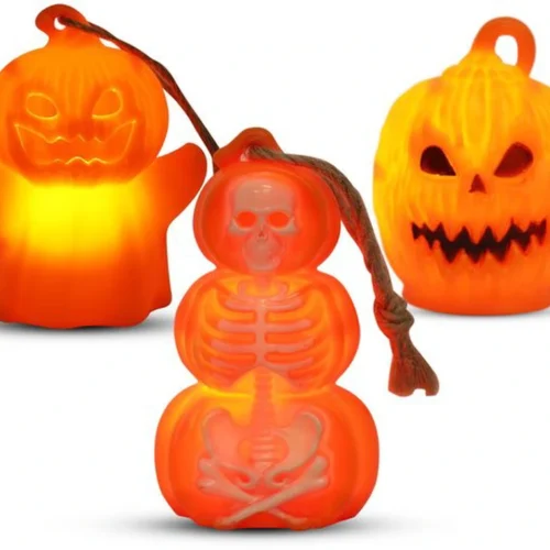 Unyqoos® Verlichte decoratieve pompoenlantaarns voor Halloween en herfstfeestversiering