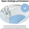 Unyqoos® Veilige antislip douchemat met zuignappen en afvoergaten voor binnen en buiten
