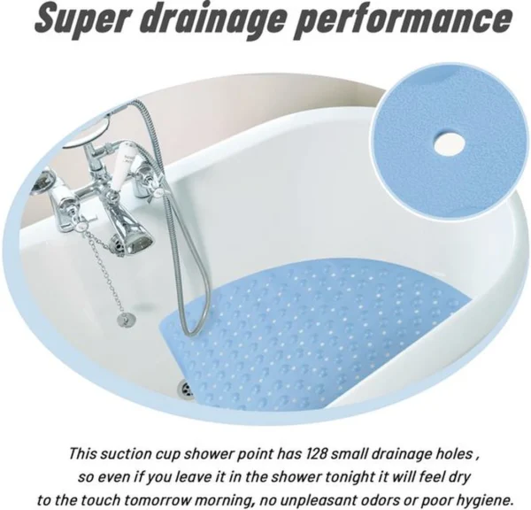 Unyqoos® Veilige antislip douchemat met zuignappen en afvoergaten voor binnen en buiten