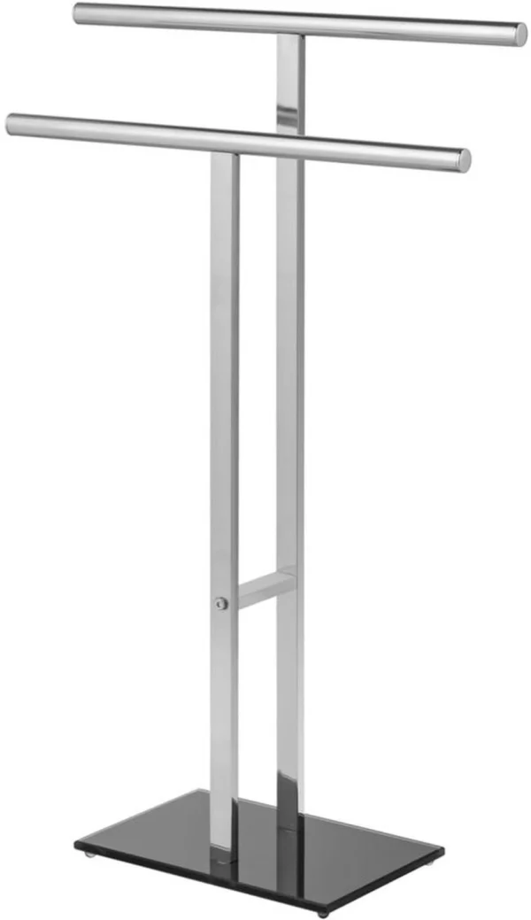 Unyqoos® Stijlvol T-vormig handdoekenrek met veiligheidsglas voor badkamer en slaapkamer