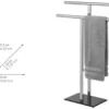 Unyqoos® Stijlvol T-vormig handdoekenrek met veiligheidsglas voor badkamer en slaapkamer