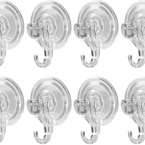 Unyqoos® Herbruikbare transparante zuignaphaak voor keuken en badkamer zonder boren