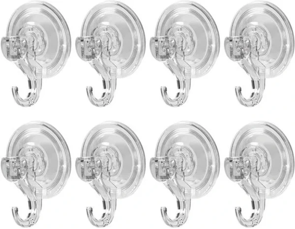 Unyqoos® Herbruikbare transparante zuignaphaak voor keuken en badkamer zonder boren