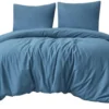 P-87213231279920-20260405102749.webp Unyqoos® Zacht en Strijkvrij Beddengoedset van Microvezel met Ritssluiting in Blauw