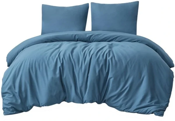 P-87213231279920-20260405102749.webp Unyqoos® Zacht en Strijkvrij Beddengoedset van Microvezel met Ritssluiting in Blauw