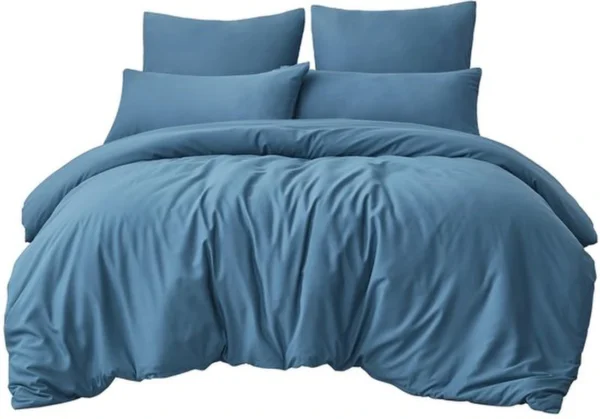 P-87213231279925-20260405102757.webp Unyqoos® Zacht en Strijkvrij Beddengoedset van Microvezel met Ritssluiting in Blauw